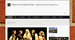 Desktop Screenshot of dohany-zsinagoga.hu
