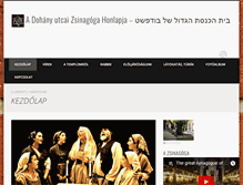 Tablet Screenshot of dohany-zsinagoga.hu